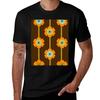 Cool Cat Retro Vibes 70s Style Throwback Art 1970s Minimalist Floral Tshirt Breathable Lightweight Summer Top