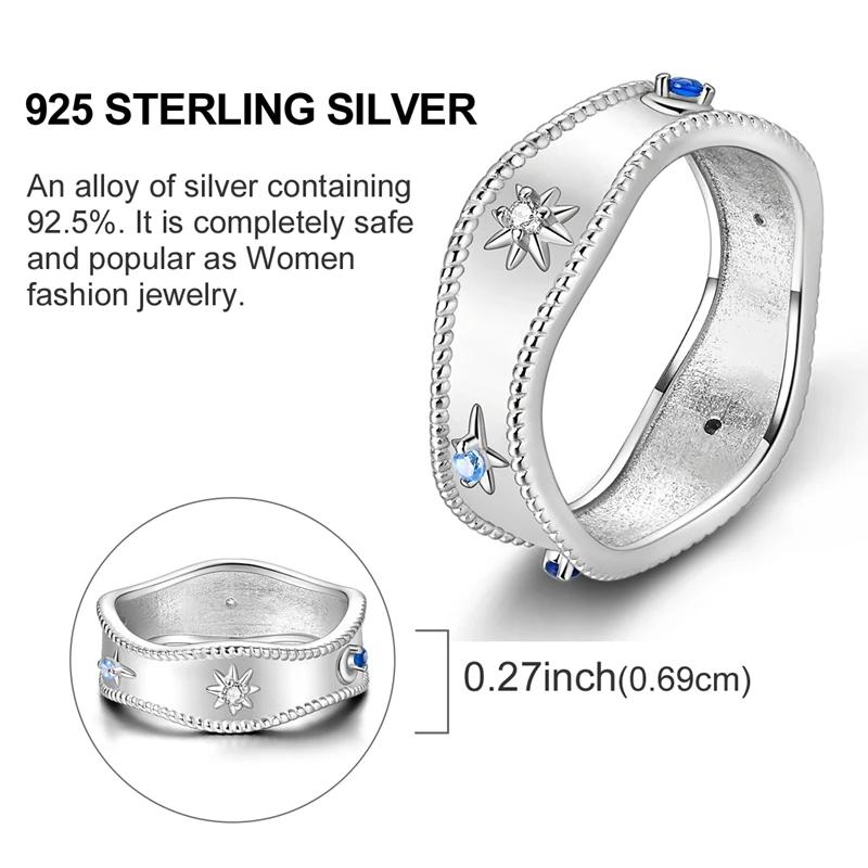 Rings Original 925 Silver Rings Simple Zircon Heart Ring for Wedding Valentine's Day Women Ring Jewelry Gift