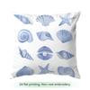 Pcs Light Blue Shell Starfish Series Singlesided Printed Cushion Coversuitable For Living Roombedroomcar Decoration
