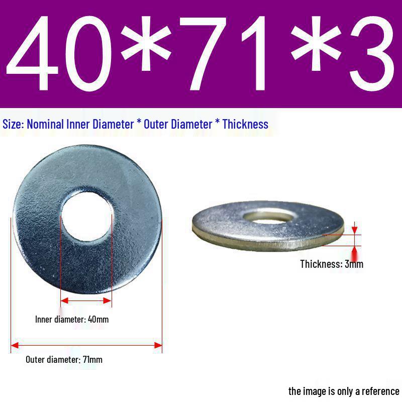 Galvanized Flat Metal Washer Spacer M3-M60