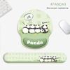 Girls' Cartoon Wristband Mouse Pad - Non-slip Memory Foam Wrist Rest for Office & Computer Keyboard Protection
