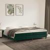 Box Spring Bed Frame Dark Green 200x200 cm Velvet
