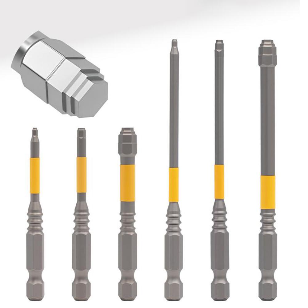 1/6Pcs Strong Magnetic Screwdriver Set 61/111mm Length Hexagonal Electric Screwdriver Bits Multifunctional Alloy Steel