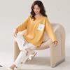 Pajamas Women'S Pure Cotton Long-Sleeved Cute Girl Can Wear Cotton Loungewear Casual Suit