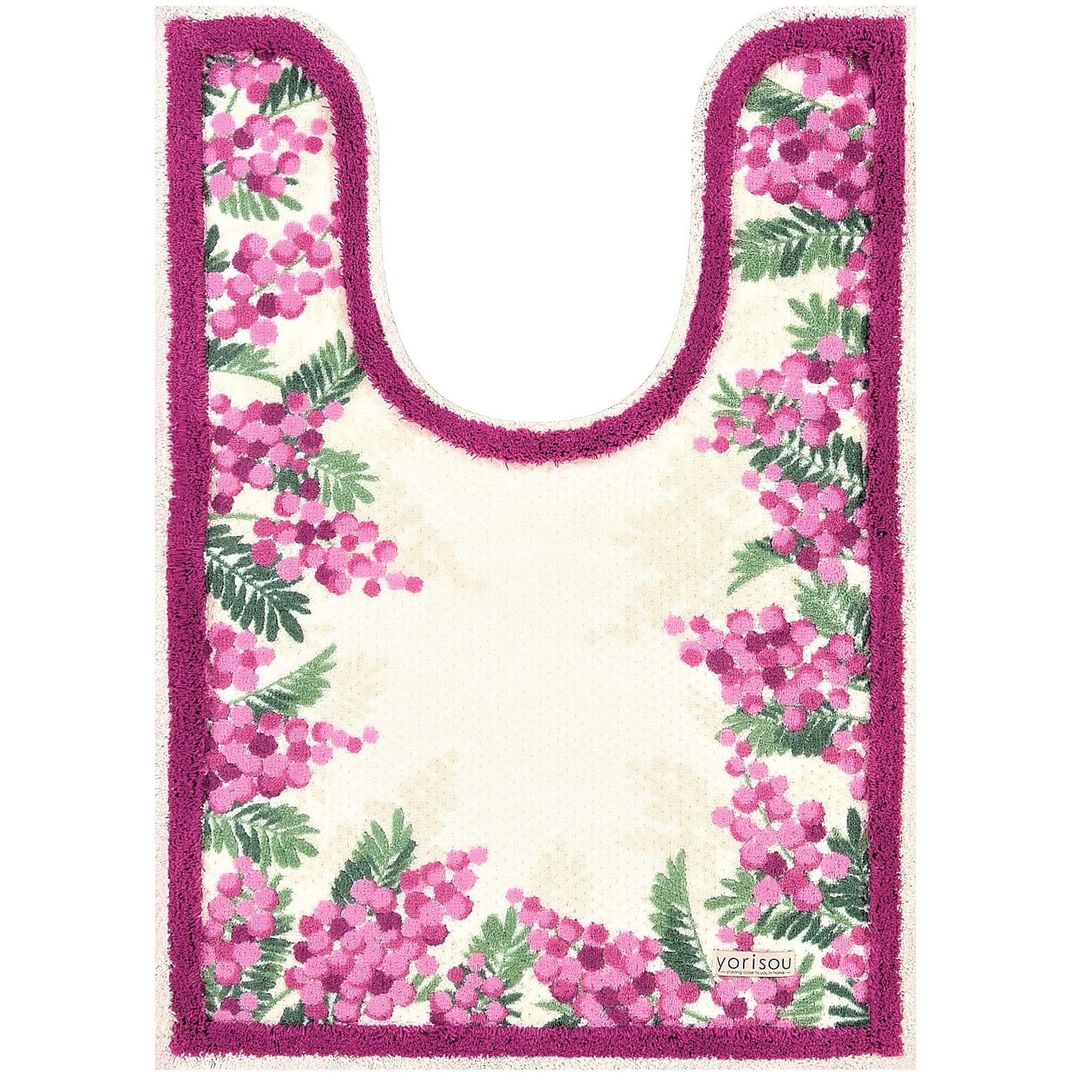 

Senko Mimosa Long Toilet 95 x Floral Odor Made in Product Number 31865 S.D.S. Mat, Approx. 65cm, Pink, Print, Antibacterial, Resistant, Japan, розовый