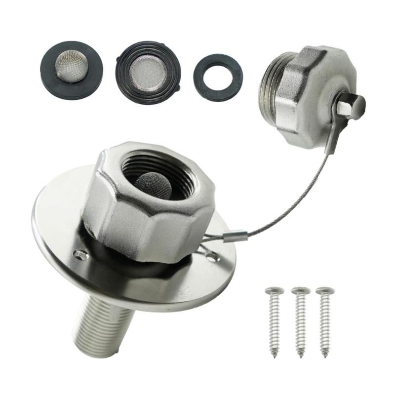 

Leak Proof RVs Freshwater Filler Assembly With Quick Connect Design Stainless Steel For Camping Vehicles