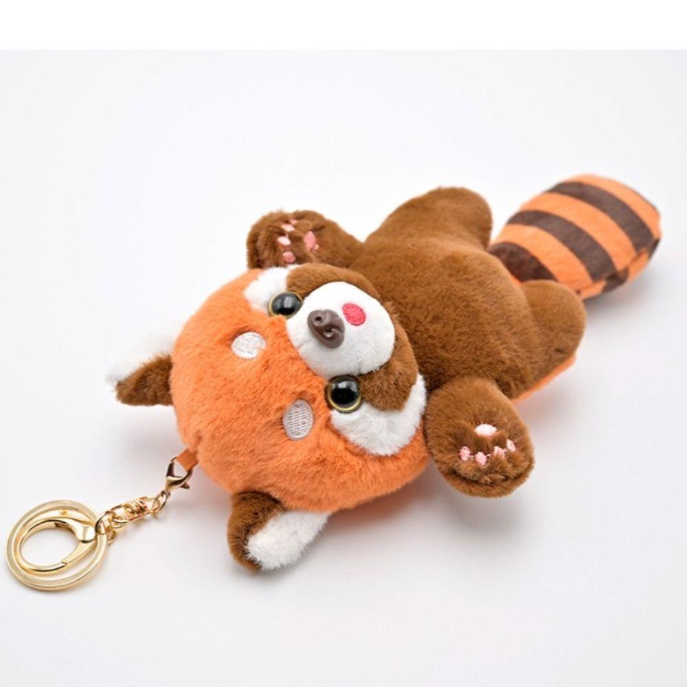 Cartoon Kawaii Animal Plush Pendant Plush Stuffed Red Panda Plushies Pendant Hanging Accessory