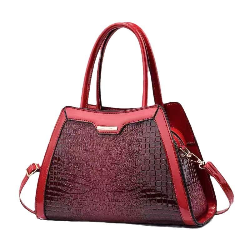 Stylish And Trendy New Womens Bucket Bag With Chic Crocodile Pattern Design In Black Khaki And More
