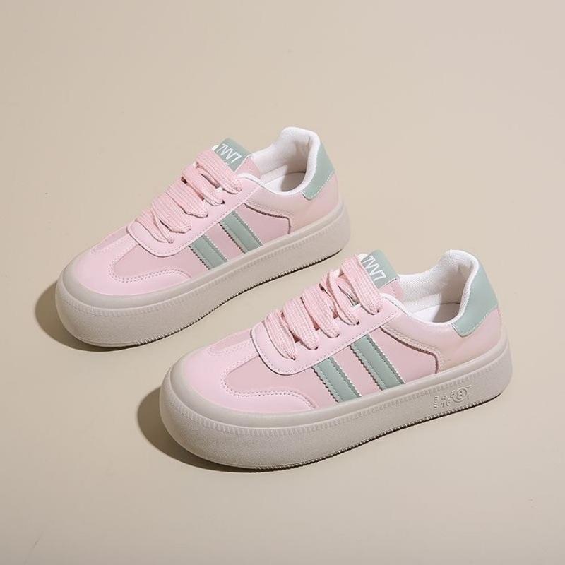 

Женские повседневные спортивные кеды на платформе, женская обувь, новая осенняя универсальная белая обувь 41 розовый