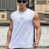American Style Men's Summer Wide Shoulder Cotton Fitness Vest Casual Sports Running Sleeveless Top