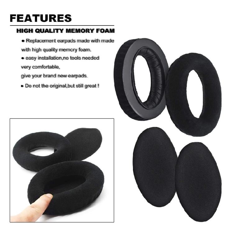 Comfortable Earpads Replacement Ear Pad with Sponge Cushion for HD580 HD600 HD650 Headphone Earmuffs Noise Isolating