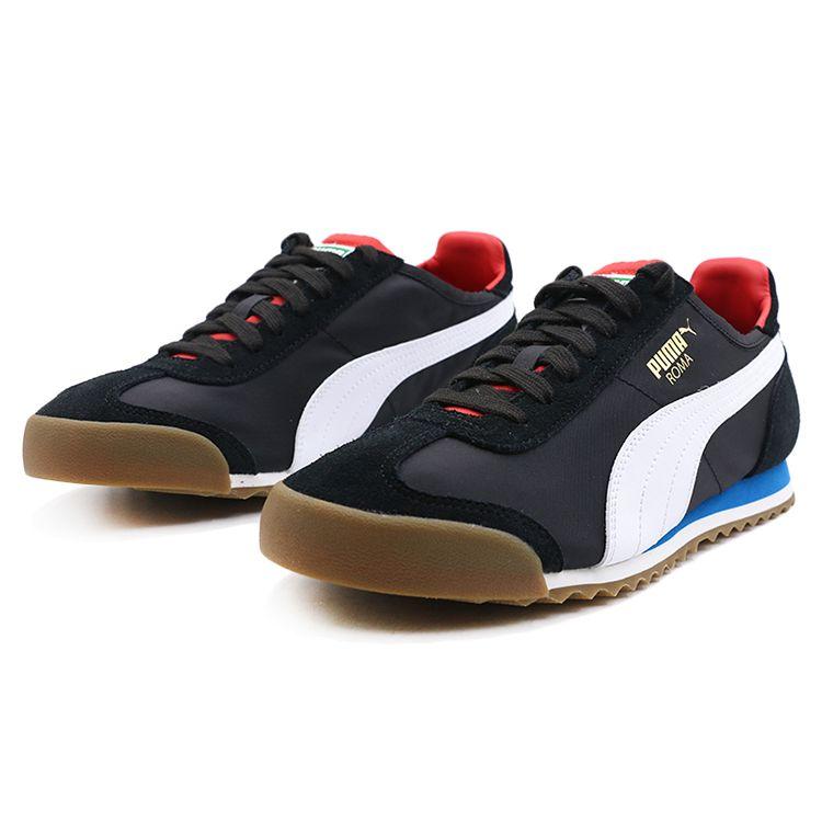 Puma Roma Og Nylon Sports Comfort Low-Top Training Shoes Unisex sneakers Black White 362408-13