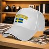 Swedish Flag Adjustable Unisex Baseball Cap Trendy Printed Duckbill Hat For Fishing Golf Camping Hiking