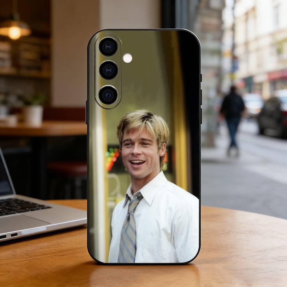 Brad Pitt Phone Case For Samsung Galaxy A73,A72,A71,A70,A53,A52,A51,Others Soft Black Cover