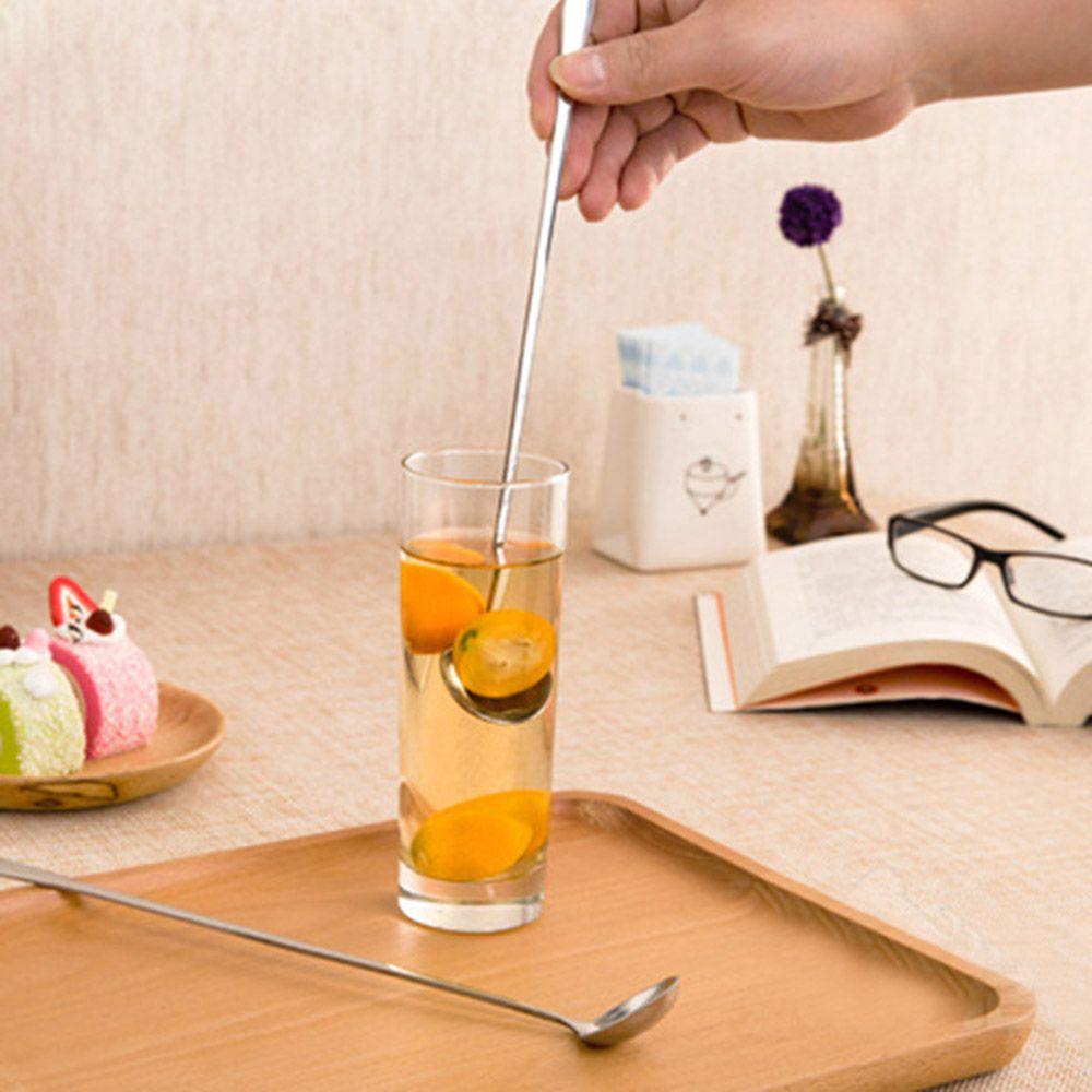 Mixing Stainless Steel Accessories Dessert Supplies Coffee Spoon Long Handle Ice Cream Spoon