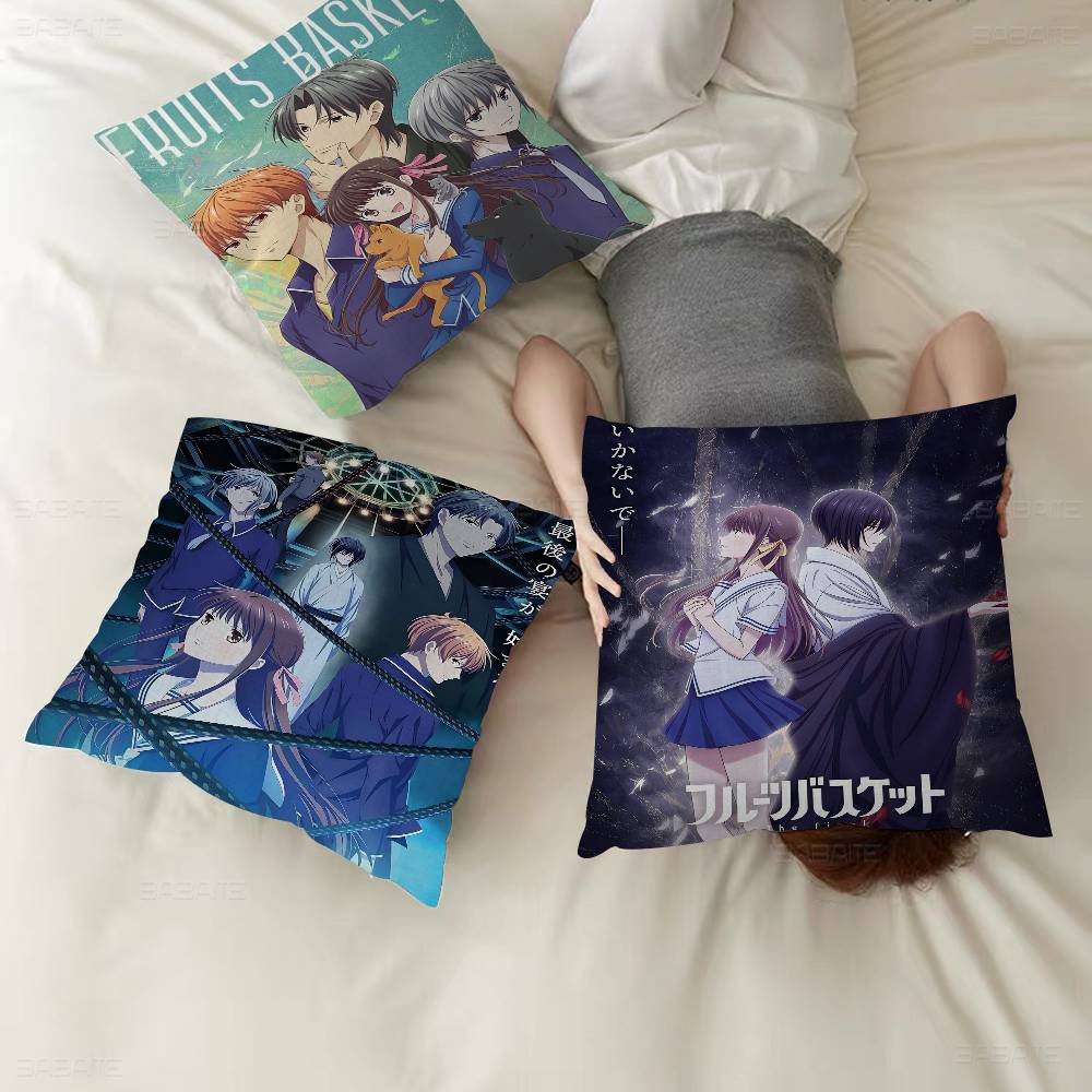 Anime Fruits Basket Cushion Cover Pillow Cover Decor Pillowcase Printed Cushion Case for Couch