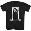 Halloween Michael And Logo Bandw Movie Shirt