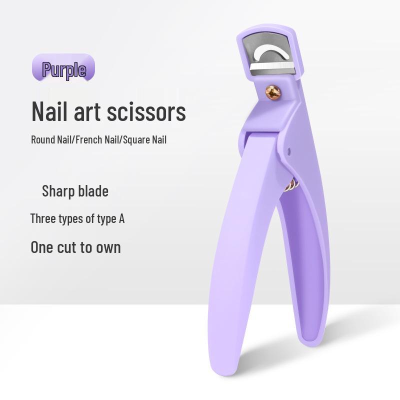 Nail Art U-Shaped Cut Extension Scissors for French UV Gel Crystal Nails