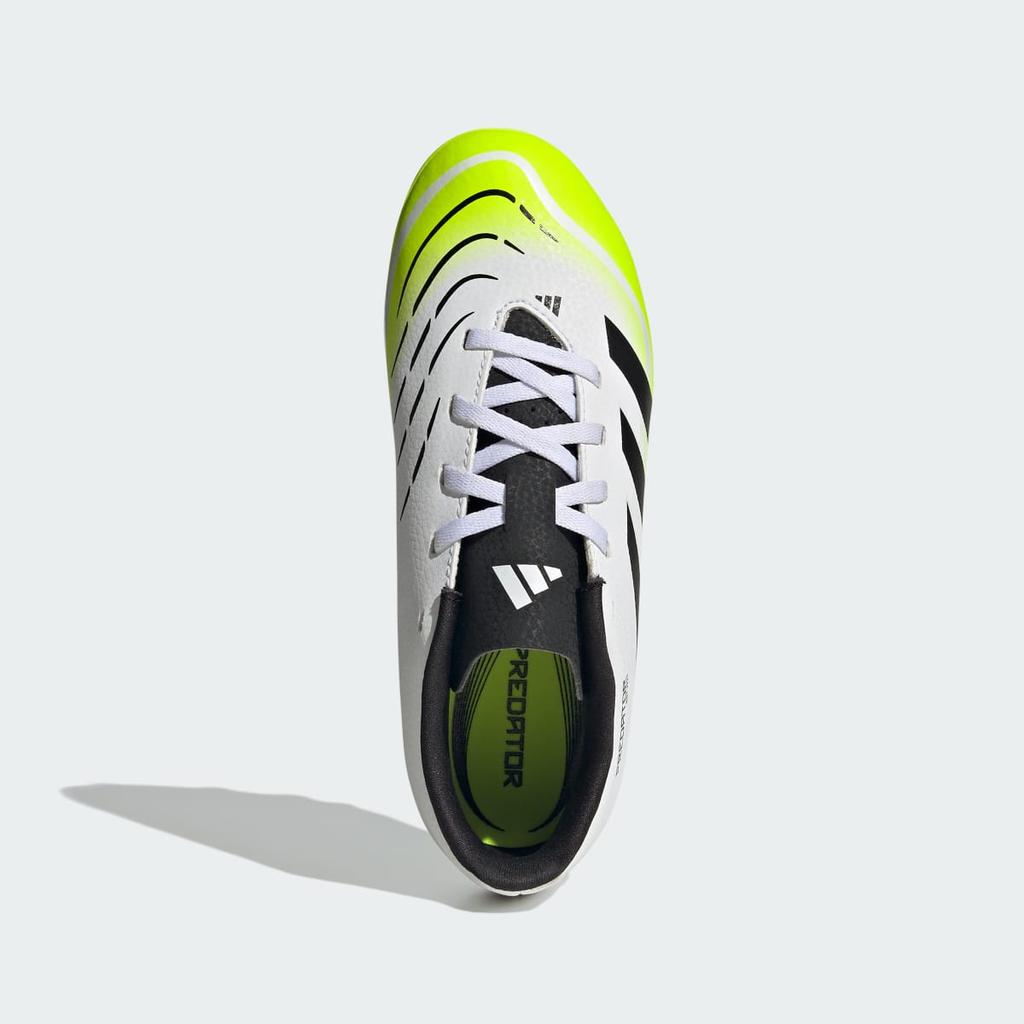 adidas Predator Club Firm Multi-Ground Boots Kids JH8868 Kids' Performance Sports Shoes Cloud White / Core Black / Lucid Lemon