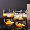 250ml Golden Mountain Whiskey Glass Japanese Style Crystal Wine Glasses Old-fashioned XO Whisky Tumbler Chivas Brandy Cup Gift