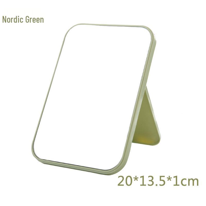 HD Single-Sided Folding Makeup Mirror - Portable Square Vanity Mirror