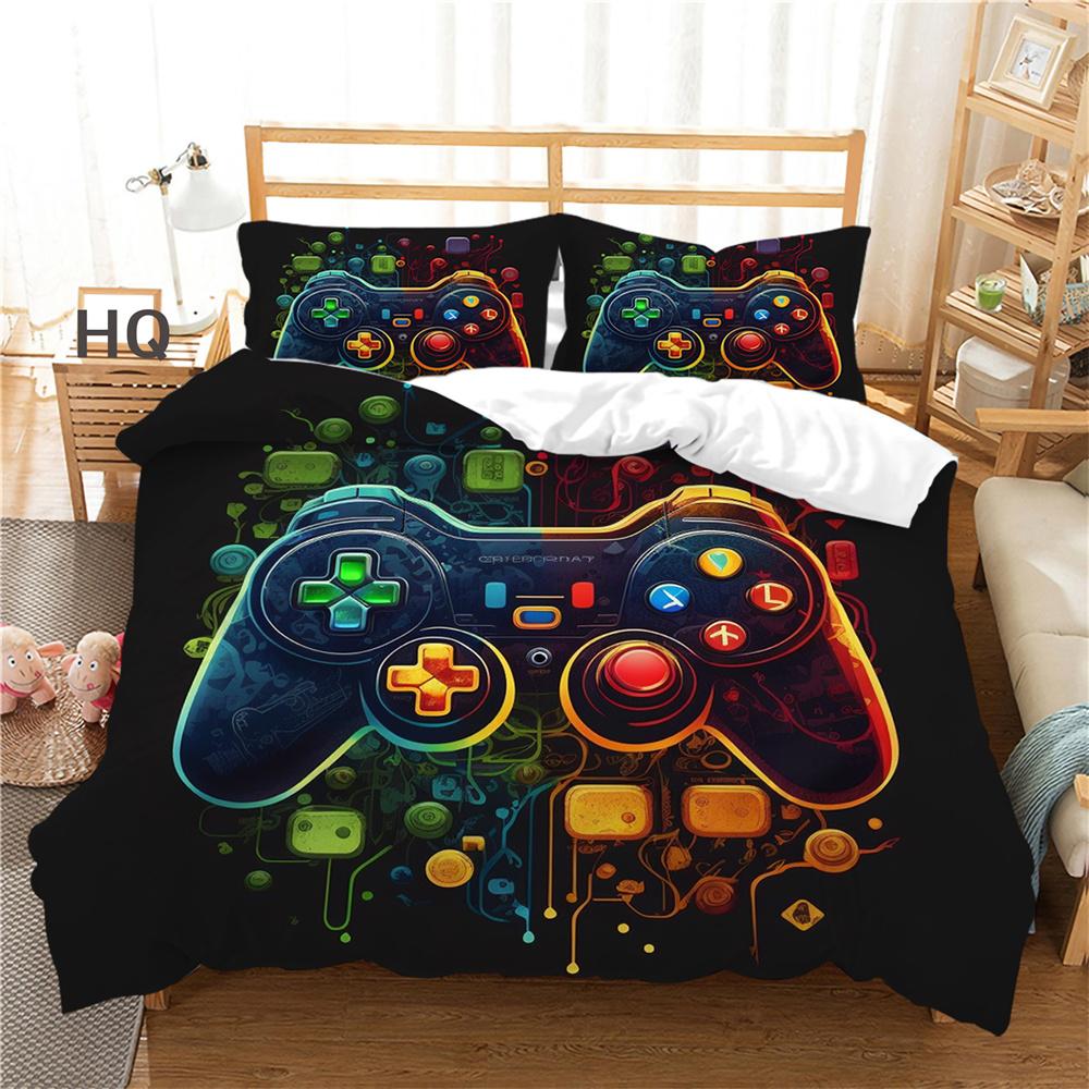 3D Game Console Printing Bed Clothes Teens Full Size Bedding Set Cover Design High Quality Home Textiles