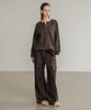 SSIN AND LEE (W) Low Loop Banding Slacks Brown