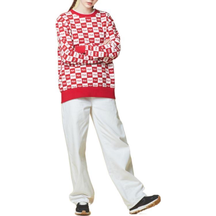 FILA Sweatshirts Men's Red Crew Neck Moderate Regular FS2POC1122X-DRD