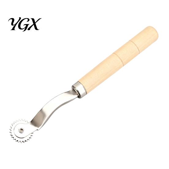 Sewing Tracing Wheel Wooden Handle Wheel, 2/3mm Needle Point for Accessory Craft Patterns, Faux Leather Projects, Professional Stitch Marking