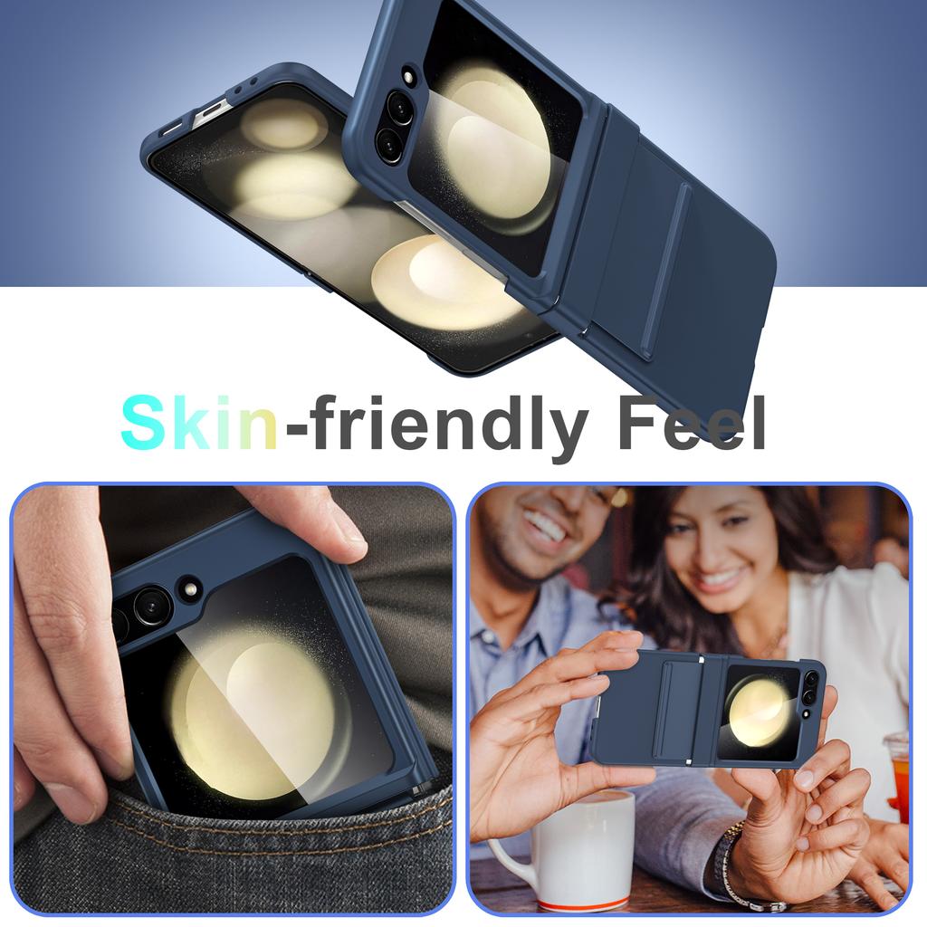 For Samsung Galaxy Z Flip5 5G Case Anti-Drop PC+PU Phone Cover