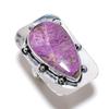Purpurite Gemstone Handmade 925 Sterling Silver Gift Jewelry Ring Size 8.5 K2y27