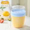 Stainless Steel Student Travel Mug With Lid And Spoon For Breakfast And Oatmeal