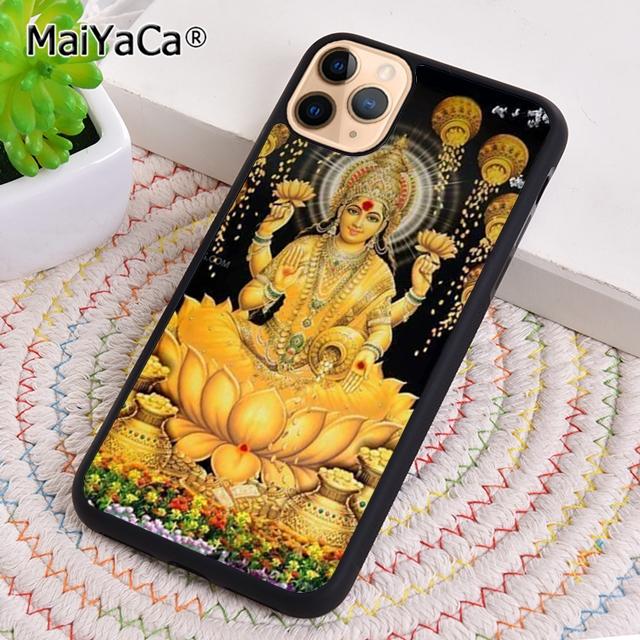 MaiYaCa Lakshmi Hindu Goddess Phone Case Cover For iPhone 17 Air 13 14 16 16e 15 pro max plus 11 12 shell  coque iPhone 14pro max