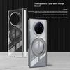 Für vivo X Fold3 Pro Ständer Kristall Magnetische Hülle TPU PC Handyhülle Magnetischer Scharnierschutz