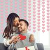 6/8Pieces Love Heart Ornament Valentines Day Heart Hanging Strips For Valentines Day And Wedding Decoration