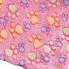 Pet Blanket Soft Coral Fleece Comfortable Cute Paw Pattern Washable Multifunction Puppy Blankets for Dogs Cats