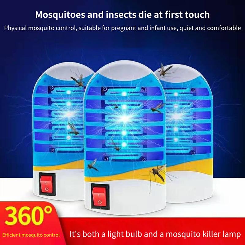 

Mosquito Killer Lamp Electric Led Fly Trap Zapper Insect Killer Repellent Plug Home Bedroom Mute Anti Mosquito Lamp белый
