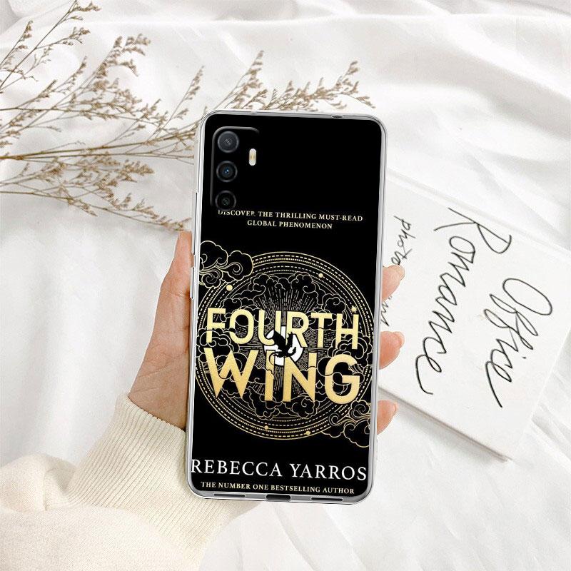 IK30 Fourth Wing Dragons Transparent Phone Case for Samsung Galaxy A04 A04S A14 A23 A34 A54 M23 M33 M52 M53