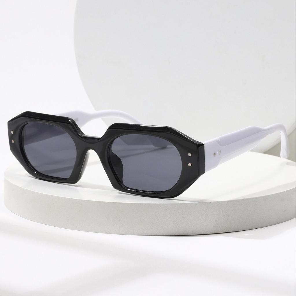 Versatile Men's and Women's Outdoor UV Resistant Polygon-shaped Sunglasses Beach Travel Street Photography Shades Glasses