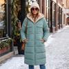 Women's Casual Long Sleeve Hooded Jacket Color Outerwear for Everyday Wear