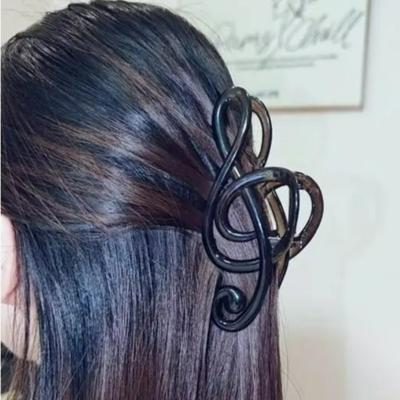 Retro Muzieknoot Grote Haarklemmen Eenvoudig Mode Koffiekleurige Koreaanse Haarspeld Hoofddeksels Accessoires voor Vrouwen Meisjes