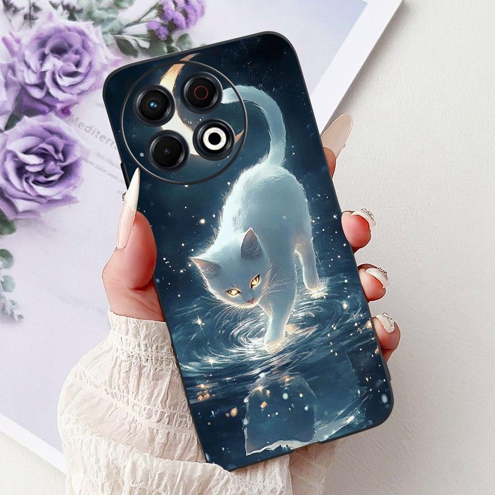 Voor Techno Spark 30 Pro 4G KL7 Cover Voor Tecno Spark 30 Pro 4G Hoesje Luxe Vlinder Liefde Mode Bloemen Cool Leeuw Schattig Geschilderd