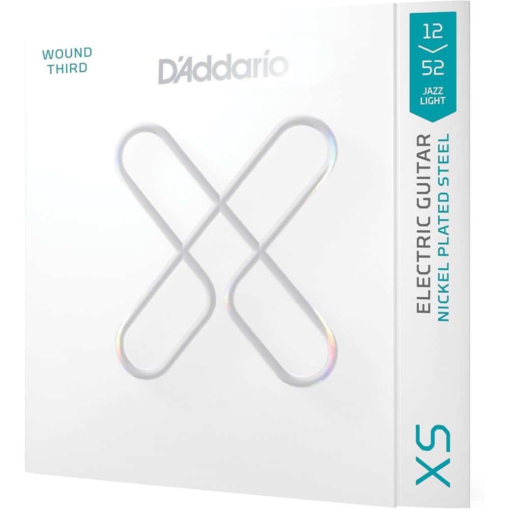 D'Addario Daddario Electric Guitar Strings XS Coated Strings Nickel Jazz Light 3 Strings Winding ...