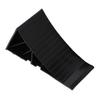 2PCS Black Wheel Chocks with Mounting Bracket HDPE Anti Slip RV Tire Blocks for Boat Trailers Truck