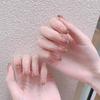 24 Stück Mandel Französische Press-On Nägel Abnehmbar Vollabdeckung Ballerina Falsche Nagelspitzen Für Damen Mädchen