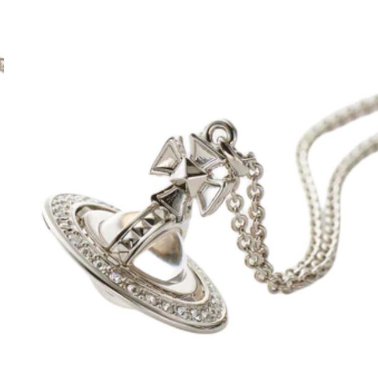 VIVIENNE WESTWOOD Collana Pina Design a Pallina Piccola Collana Unisex Argento 1250961048-002
