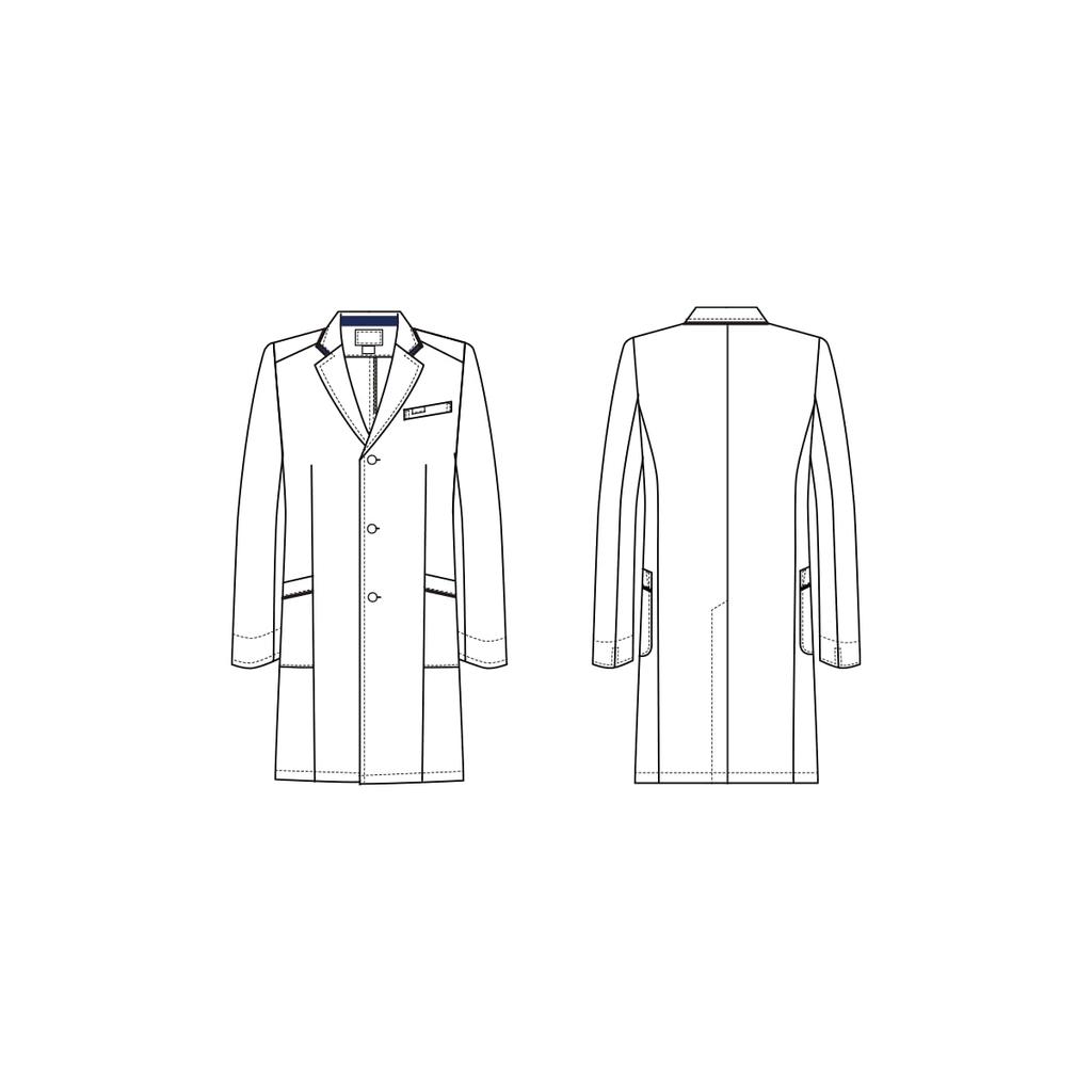 Men's Single-Breasted Doctor's Coat 1539SP