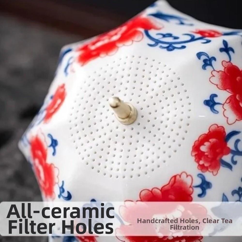 Drehbarer Keramik-Teesieb Teezeremonie Zubehör Tee-Siebe Geschenke Regenschirm Teefilter