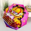 1pc Garfield Pasta Windproof Automatic Windproof Umbrella, Lightweight for Women/Men, Perfect Christmas Gift A0811204