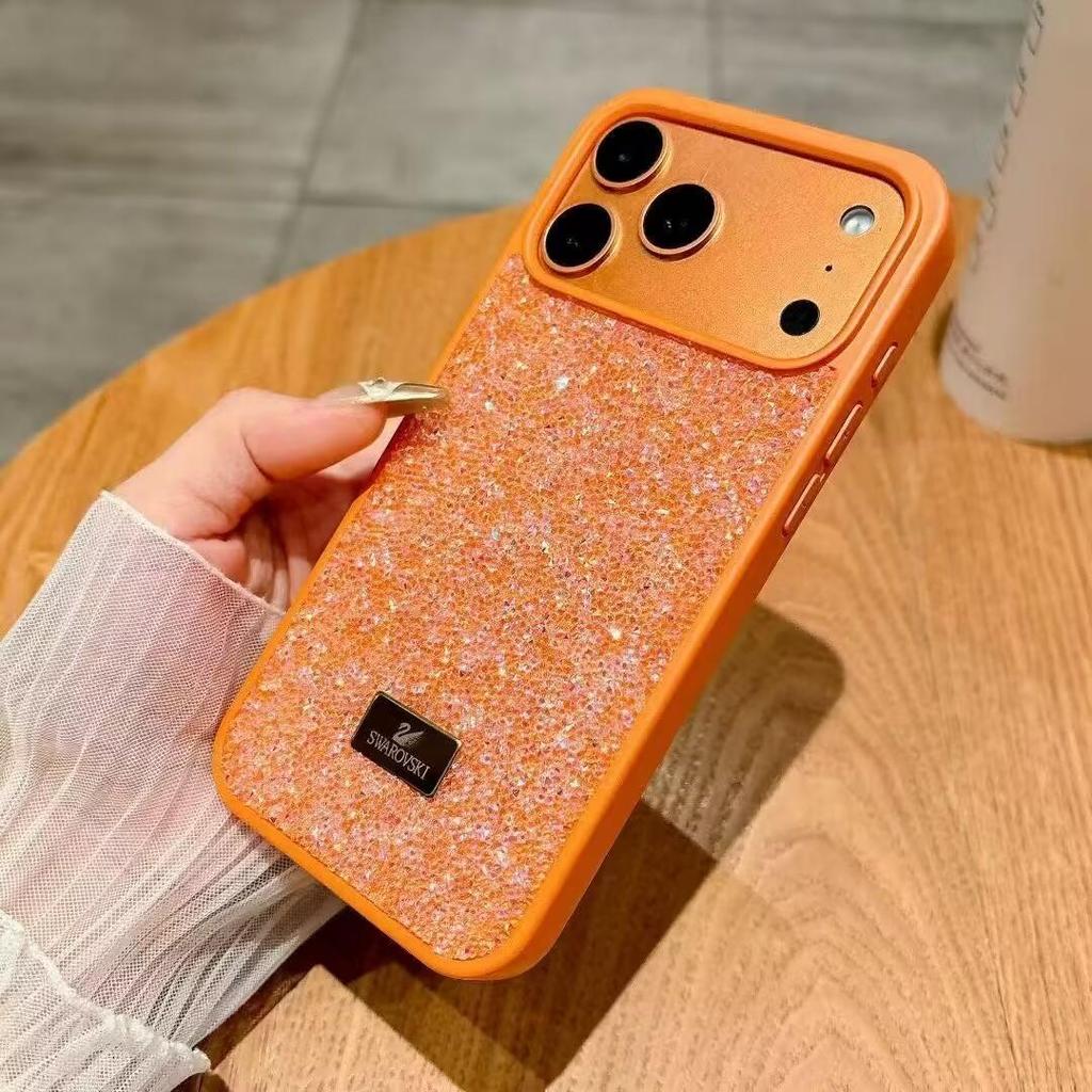 Luxury Fashion Bling Rhinestone Gem Diamond Soft Phone Case for Iphone17 16 15 11 12 13 14 Pro Max Glitter Camera Protection Cover Coque